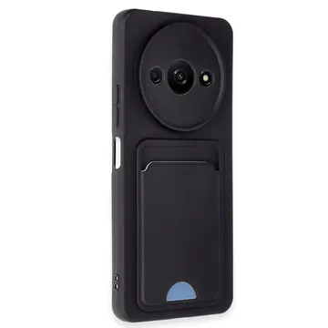 Xiaomi Redmi A3 4g Kılıf Kelvin Kartvizitli Silikon - Siyah