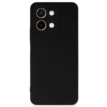 Vivo Y28 Kılıf First Silikon - Siyah
