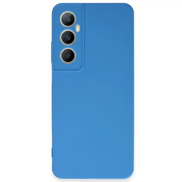 Realme C65 Kılıf First Silikon - Mavi