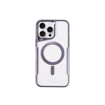 İphone 14 Pro Kılıf Boyi Magsafe Silikon Kapak - Derin Mor