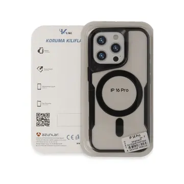 İphone 16 Pro Kılıf Boyi Magsafe Silikon Kapak - Siyah