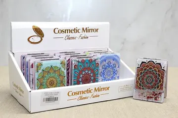 Mandala Desenli Hareketli Sulu El Aynası