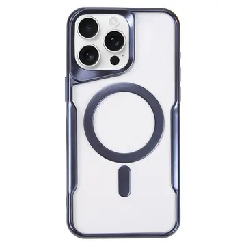İphone 16 Pro Max Kılıf Boyi Magsafe Silikon Kapak - Lacivert