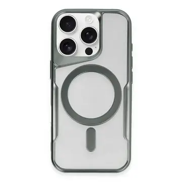 İphone 16 Pro Max Kılıf Boyi Magsafe Silikon Kapak - Yeşil