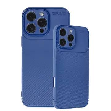 İphone 16 Pro Max Kılıf Auto Focus Karbon Kapak - Lacivert
