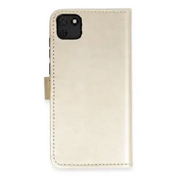 Huawei Y5p Kılıf Trend S Plus Kapaklı Kılıf - Gold