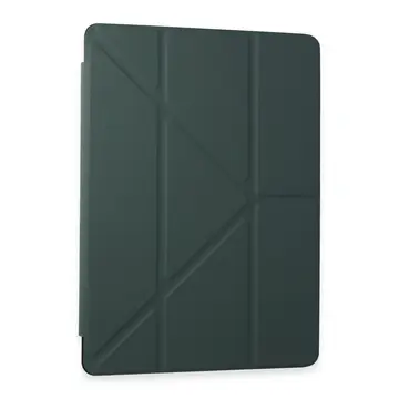 Samsung Galaxy T870 Tab S7 11 Kılıf Kalemlikli Mars Tablet Kılıfı - Koyu Yeşil