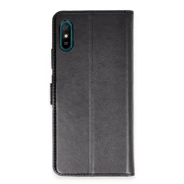 Xiaomi Redmi 9a Kılıf Trend S Plus Kapaklı Kılıf - Siyah
