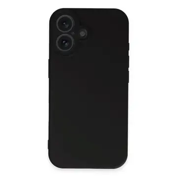 İphone 16 Plus Kılıf First Silikon - Siyah