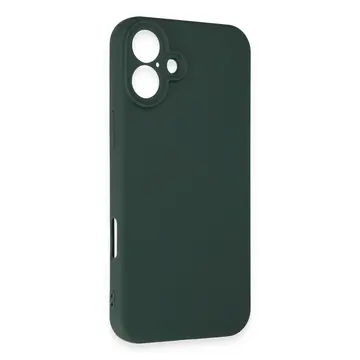 İphone 16 Plus Kılıf First Silikon - Koyu Yeşil