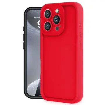 İphone 16 Pro Kılıf Viera Silikon - Kırmızı