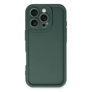 İphone 16 Pro Kılıf Viera Silikon - Koyu Yeşil