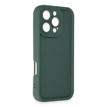 İphone 16 Pro Kılıf Viera Silikon - Koyu Yeşil