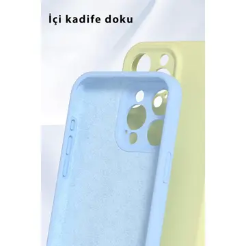 İphone 16 Pro Kılıf Nano İçi Kadife Silikon - Mavi