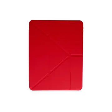 İpad Pro 11 (2024) Kılıf Kalemlikli Mars Tablet Kılıfı - Kırmızı