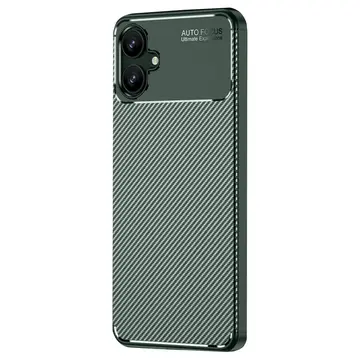 Samsung Galaxy A06 Kılıf Auto Focus Karbon Kapak - Koyu Yeşil