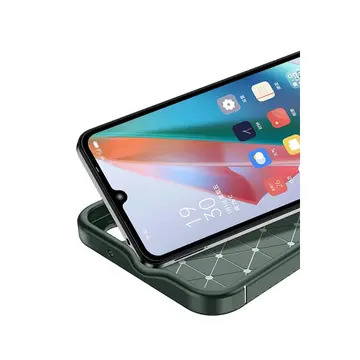 Samsung Galaxy A06 Kılıf Auto Focus Karbon Kapak - Koyu Yeşil
