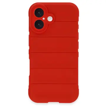 İphone 16 Plus Kılıf Optimum Silikon - Kırmızı