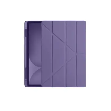 İpad Pro 11 (2024) Kılıf Kalemlikli Hugo Tablet Kılıfı - Mor