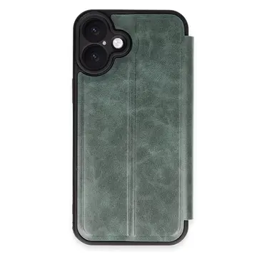 İphone 16 Kılıf Flip Cover - Koyu Yeşil