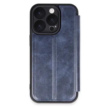 İphone 16 Pro Kılıf Flip Cover - Lacivert