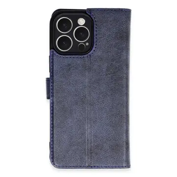 İphone 16 Pro Max Kılıf Trend S Plus Kapaklı Kılıf - Lacivert