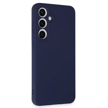 Samsung Galaxy S24 Fe Kılıf Nano İçi Kadife Silikon - Lacivert