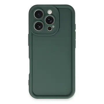İphone 16 Pro Max Kılıf Viera Silikon - Koyu Yeşil