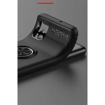 Samsung Galaxy M51 Kılıf Range Yüzüklü Silikon - Siyah-gold