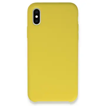 İphone Xs Max Kılıf Lansman Legant Silikon - Sarı