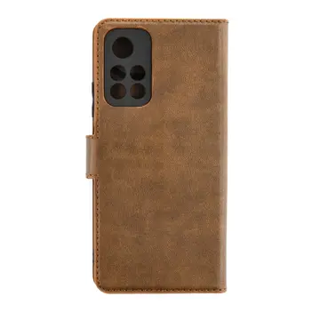 Xiaomi Redmi Note 11t Kılıf Trend S Plus Kapaklı Kılıf - Taba