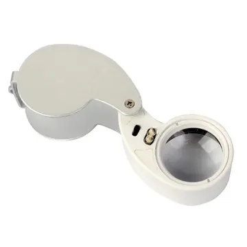 Mini 40x25mm Takı Büyüteç, Cep Büyüteç, Teftiş, Elmas Pullar, Madeni Kontrol Lup