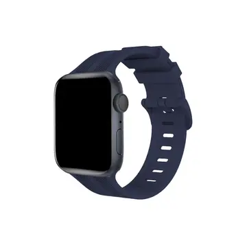 Watch 38mm Kr408 Çizgili Silikon Kordon - Lacivert