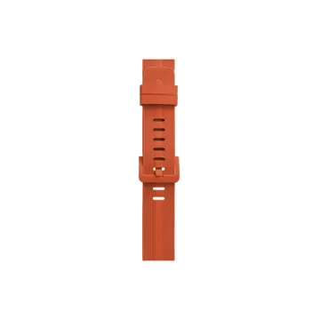 Watch 38mm Kr408 Çizgili Silikon Kordon - Turuncu