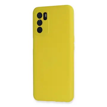 Oppo A16 Kılıf Nano İçi Kadife Silikon - Sarı