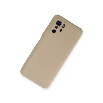 Xiaomi Poco X3 Gt Kılıf Nano İçi Kadife Silikon - Pudra