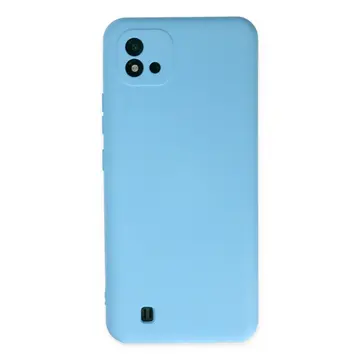 Realme C11 2021 Kılıf Nano İçi Kadife Silikon - Mavi