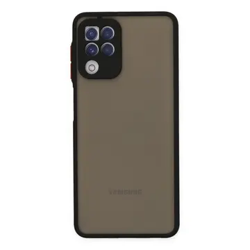 Samsung Galaxy A22 Kılıf Montreal Silikon Kapak - Siyah