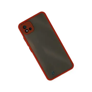 Realme C11 2021 Kılıf Montreal Silikon Kapak - Kırmızı