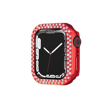 Watch 42mm Taşlı Kasa - Kırmızı