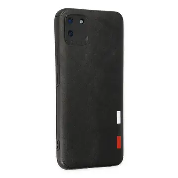 Realme C11 Kılıf Loop Deri Silikon - Siyah