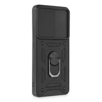 Xiaomi Mi 12t Pro Kılıf Pars Lens Yüzüklü Silikon - Siyah