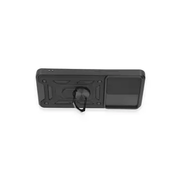 Xiaomi Mi 12t Pro Kılıf Pars Lens Yüzüklü Silikon - Siyah