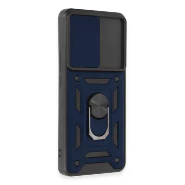 Xiaomi Mi 12t Pro Kılıf Pars Lens Yüzüklü Silikon - Lacivert