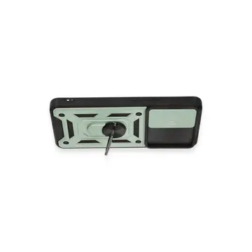 Xiaomi Mi 12t Pro Kılıf Pars Lens Yüzüklü Silikon - Yeşil