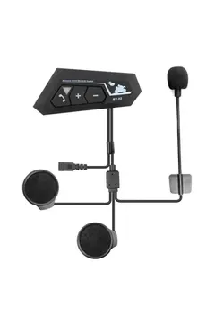 Bt22 Kask Kulaklık Bluetooth Motosiklet Kulaklık 5.0 Bluetooth Interkom Motorsiklet Kulaklık