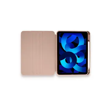 İpad Pro 11 (2021) Kılıf Ling 360 Kalemlikli Tablet Kılıf - Rose Gold