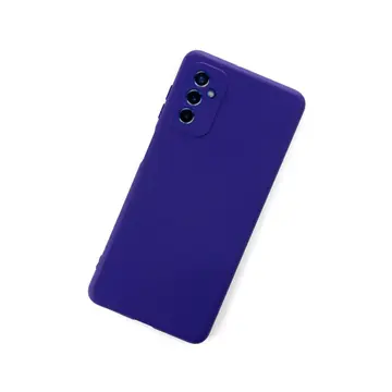 Samsung Galaxy M52 5g Kılıf Nano İçi Kadife Silikon - Mor
