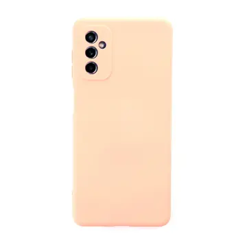 Samsung Galaxy M52 5g Kılıf Nano İçi Kadife Silikon - Pudra