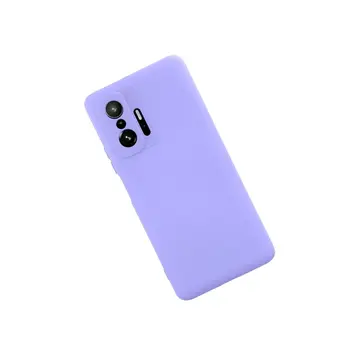 Xiaomi Mi 11t Pro Kılıf Nano İçi Kadife Silikon - Lila
